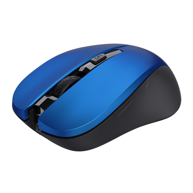 Mydo Silent Click Wireless Mouse - blue-Visual