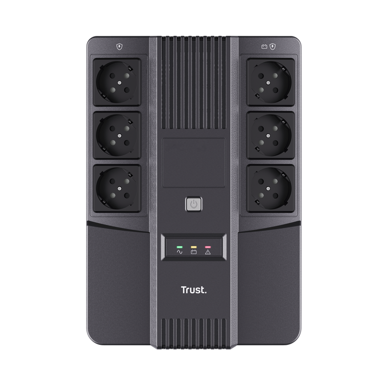 Maxxon 800VA UPS with 6 standard wall power outlets-Top