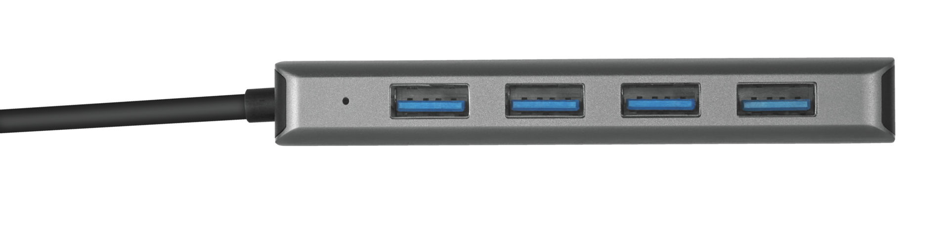 Halyx Aluminium USB-C to 4-Port USB-A 3.2 Hub-Side