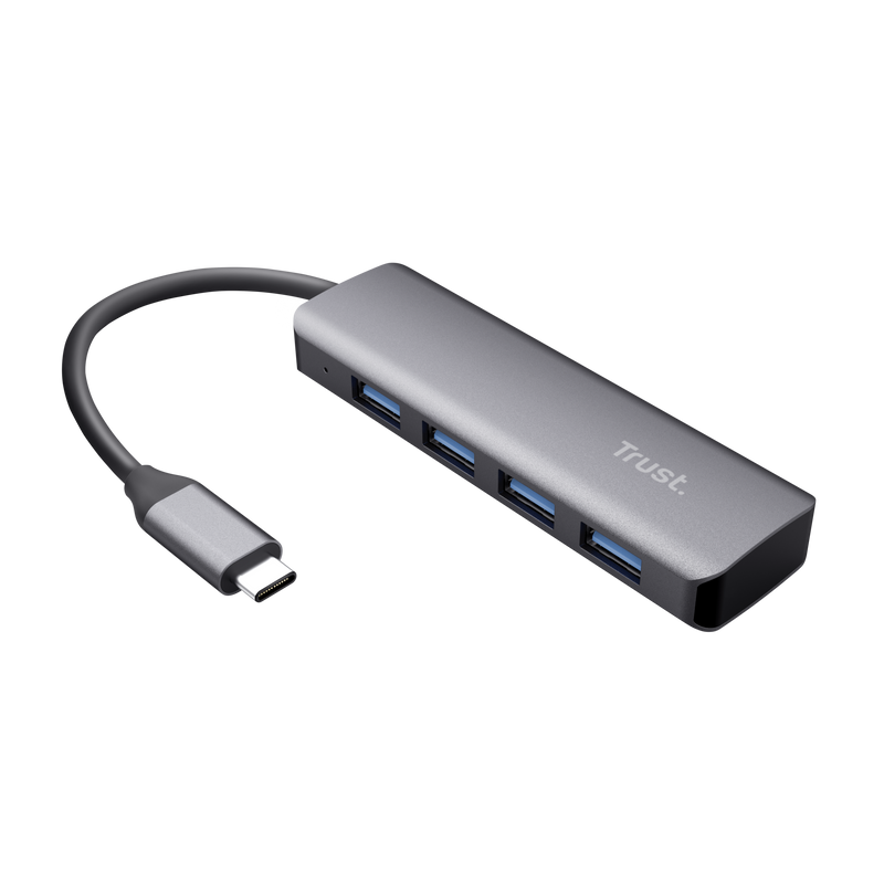 Halyx Aluminium USB-C to 4-Port USB-A 3.2 Hub-Visual