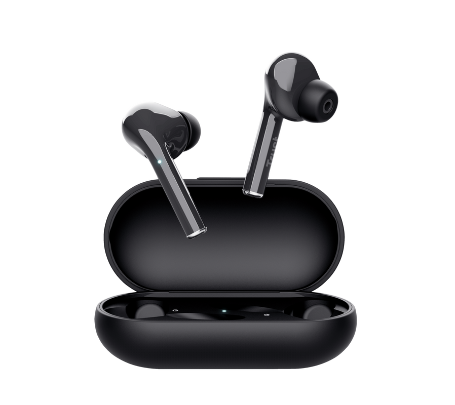 Nika Touch Bluetooth Wireless Earphones - black-Front