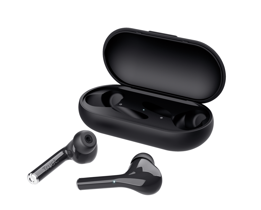 Nika Touch Bluetooth Wireless Earphones - black-Visual