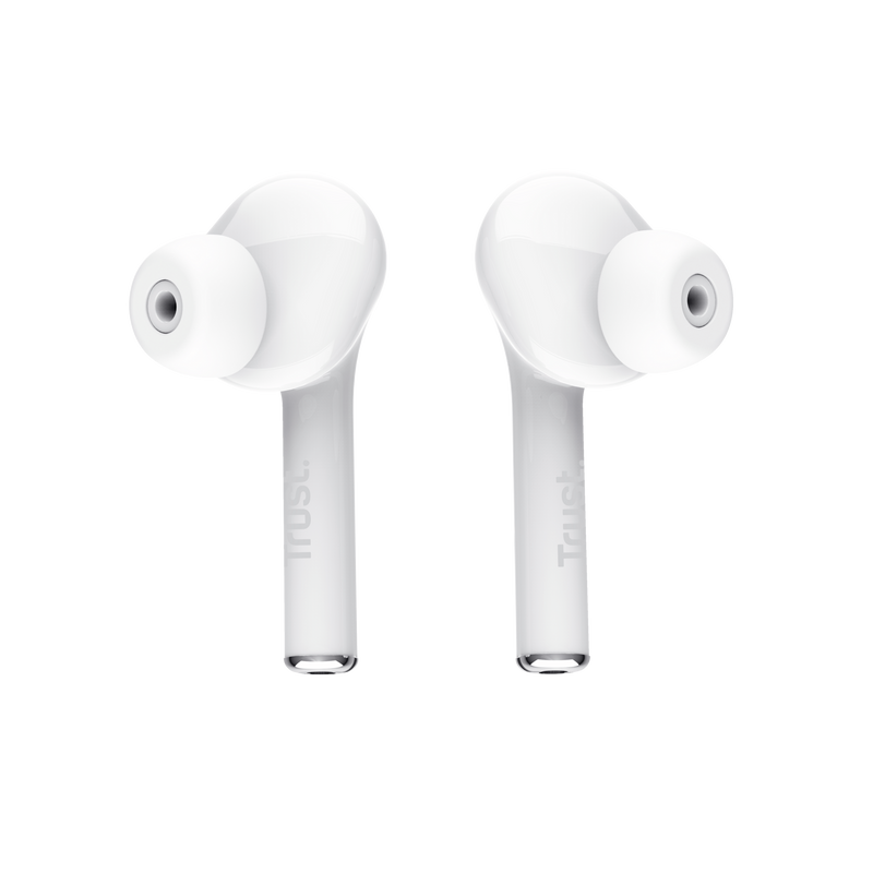 Nika Touch Bluetooth Wireless Earphones - white-Top