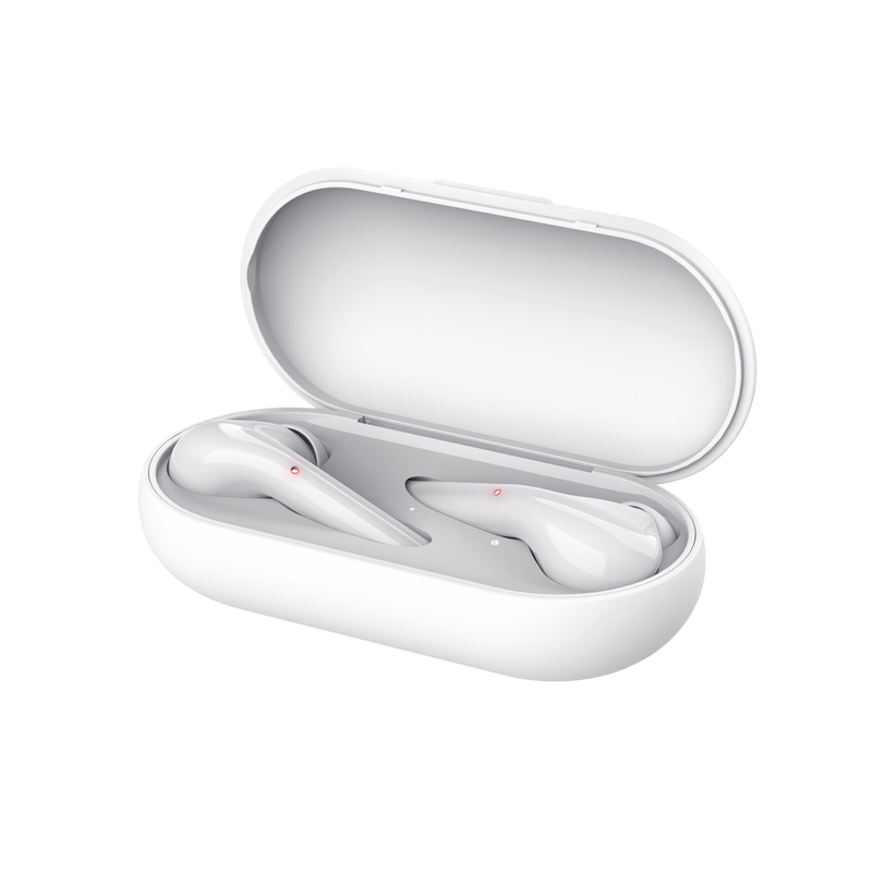 Nika Touch Bluetooth Wireless Earphones - white-Visual