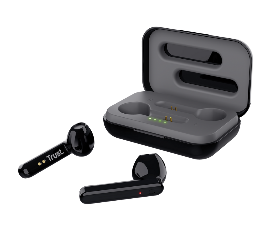 Primo Touch Bluetooth Wireless Earphones - black-Visual