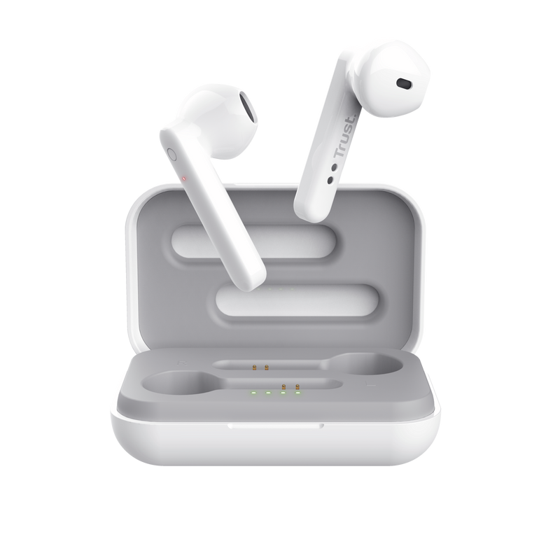 Primo Touch Bluetooth Wireless Earphones - white-Front