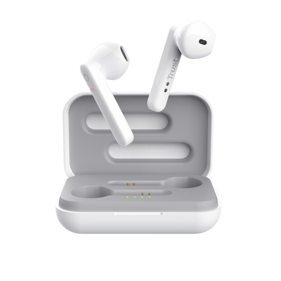 Primo Touch Bluetooth Wireless Earphones - white-Front