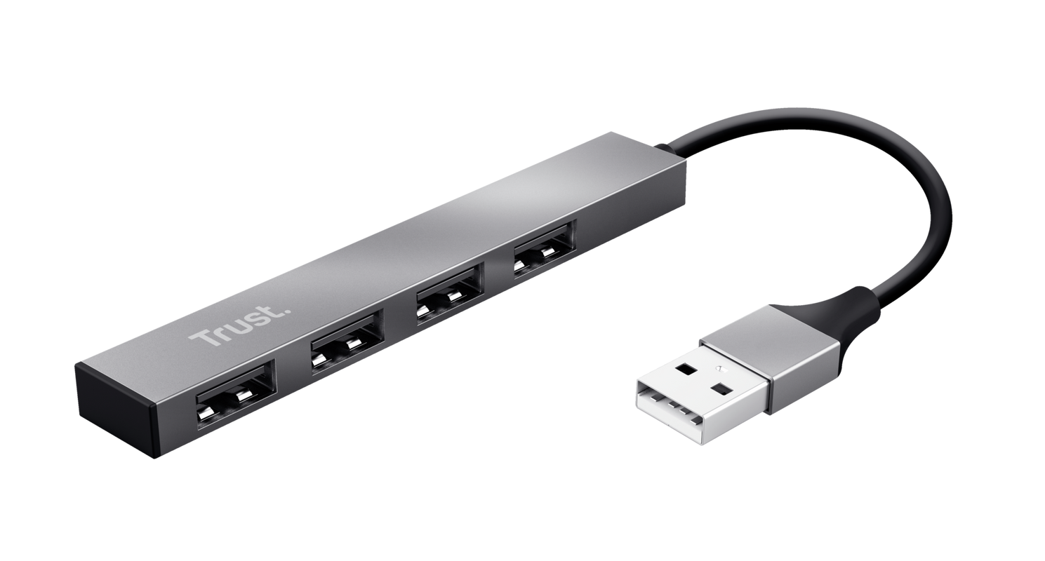 Halyx Aluminium 4-Port Mini USB Hub-Visual