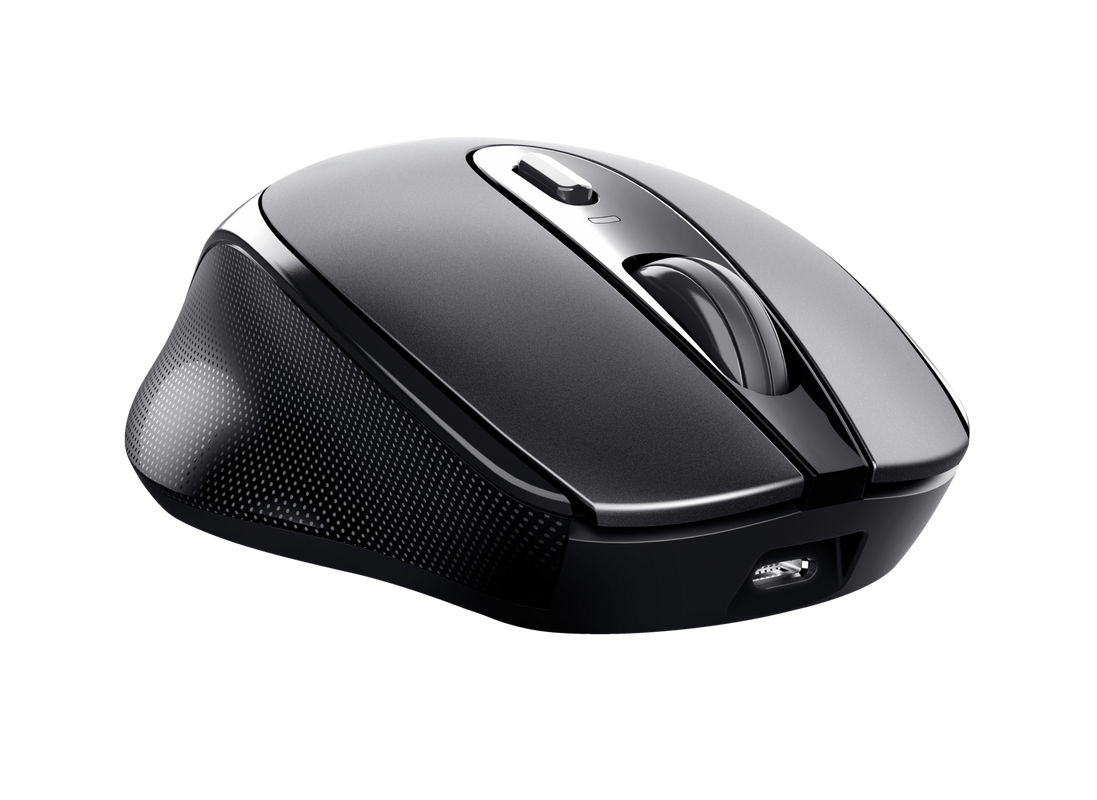 Zaya Rechargeable Wireless Mouse - black-Visual