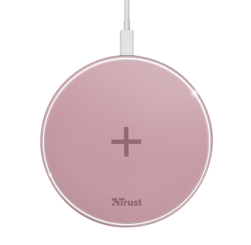 Qylo Fast Wireless Charging Pad 7.5/10W - pink-Top