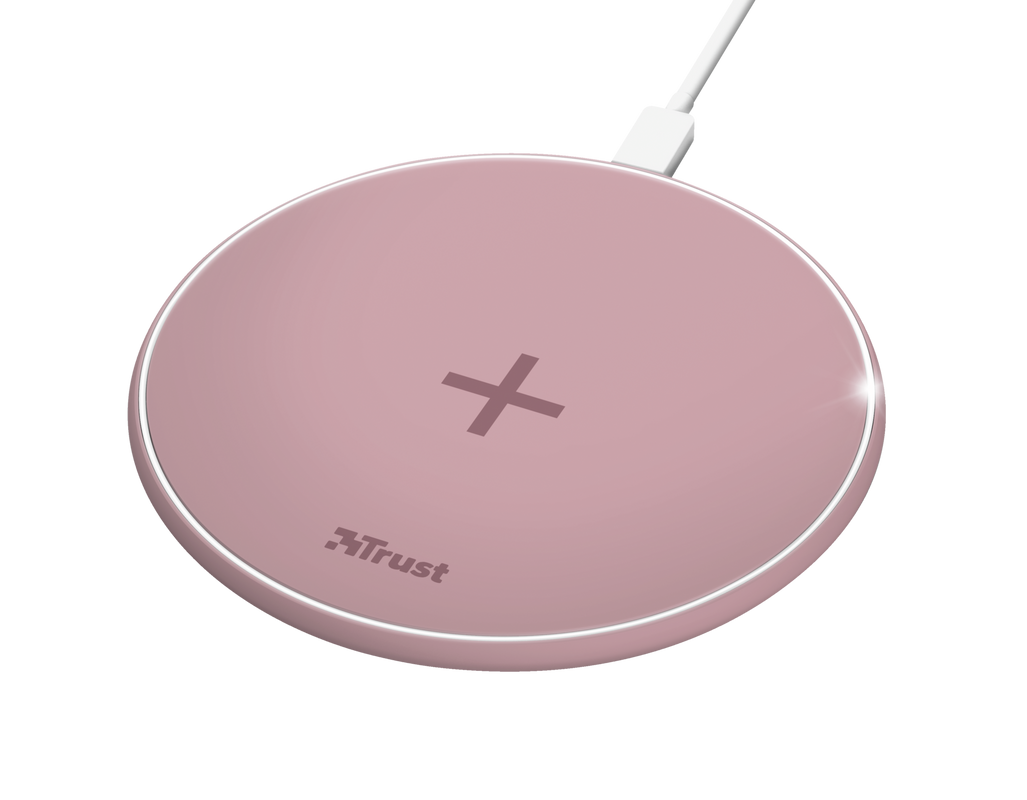 Qylo Fast Wireless Charging Pad 7.5/10W - pink-Visual