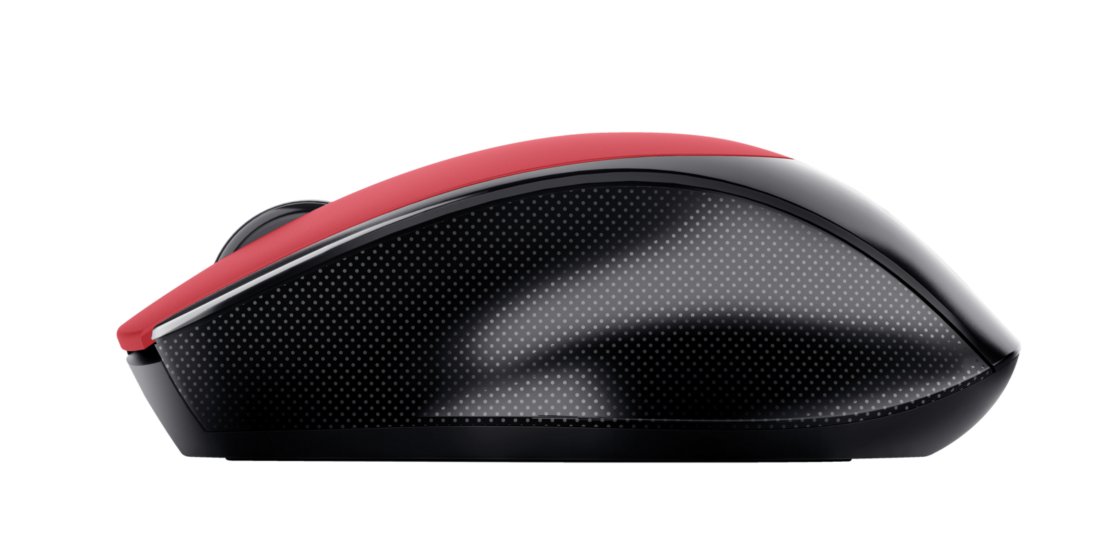 Zaya Rechargeable Wireless Mouse - red-Side