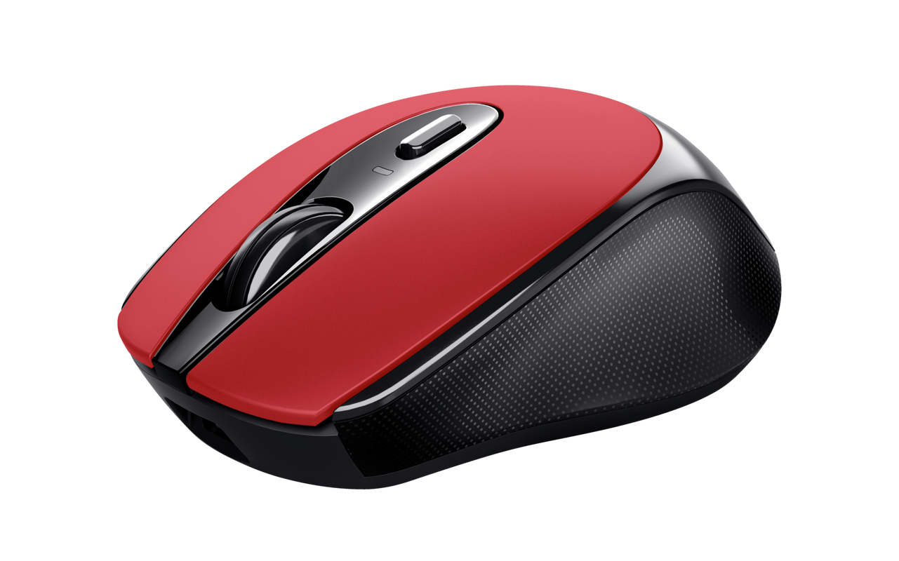 Zaya Rechargeable Wireless Mouse - red-Visual