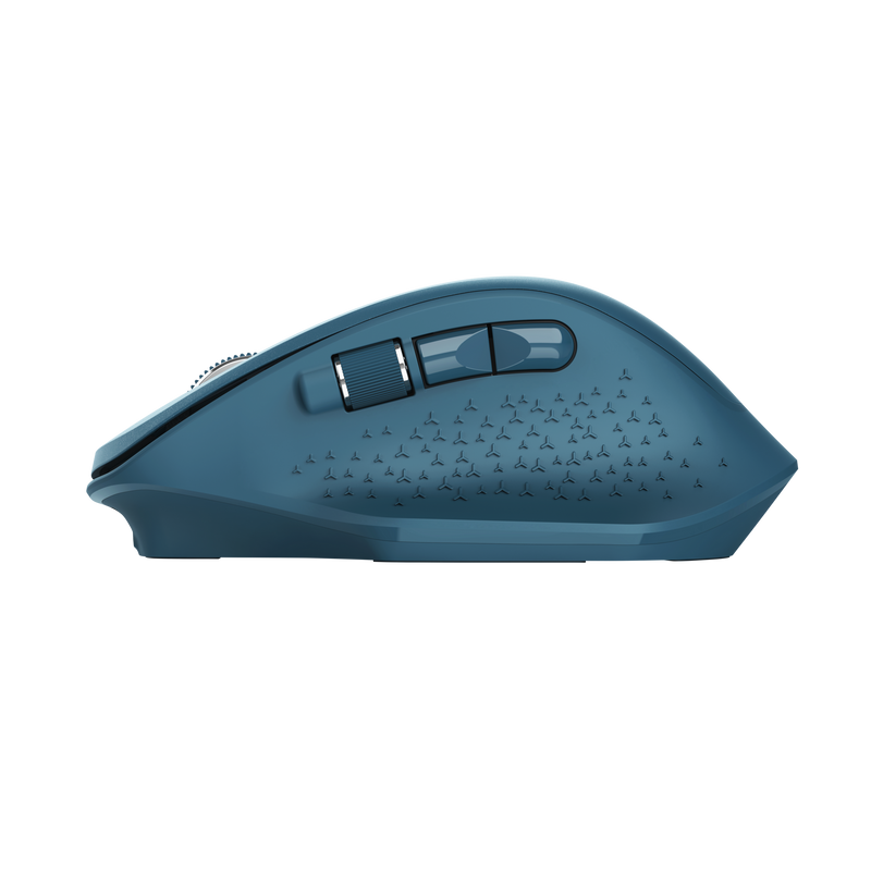 Ozaa Rechargeable Wireless Mouse - blue-Side