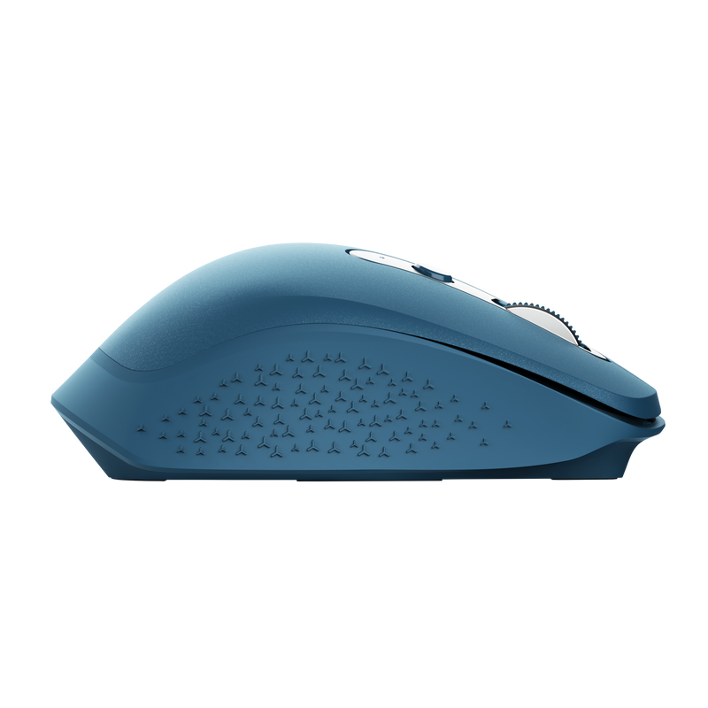 Ozaa Rechargeable Wireless Mouse - blue-Side