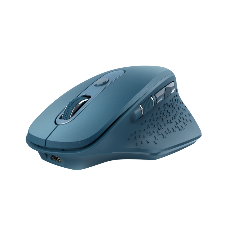 Ozaa Rechargeable Wireless Mouse - blue-Visual