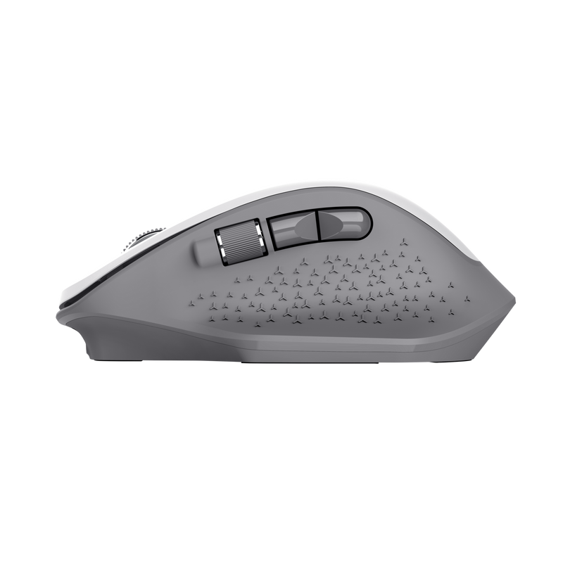 Ozaa Rechargeable Wireless Mouse - white-Side