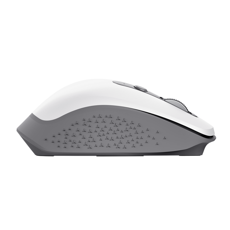 Ozaa Rechargeable Wireless Mouse - white-Side