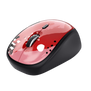 Yvi Wireless Mouse - red brush-Visual