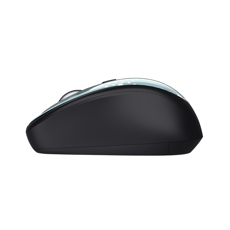 Yvi Wireless Mouse - blue brush-Side