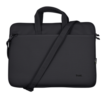 Bologna Slim Laptop Bag 16 inch Eco - black-Front