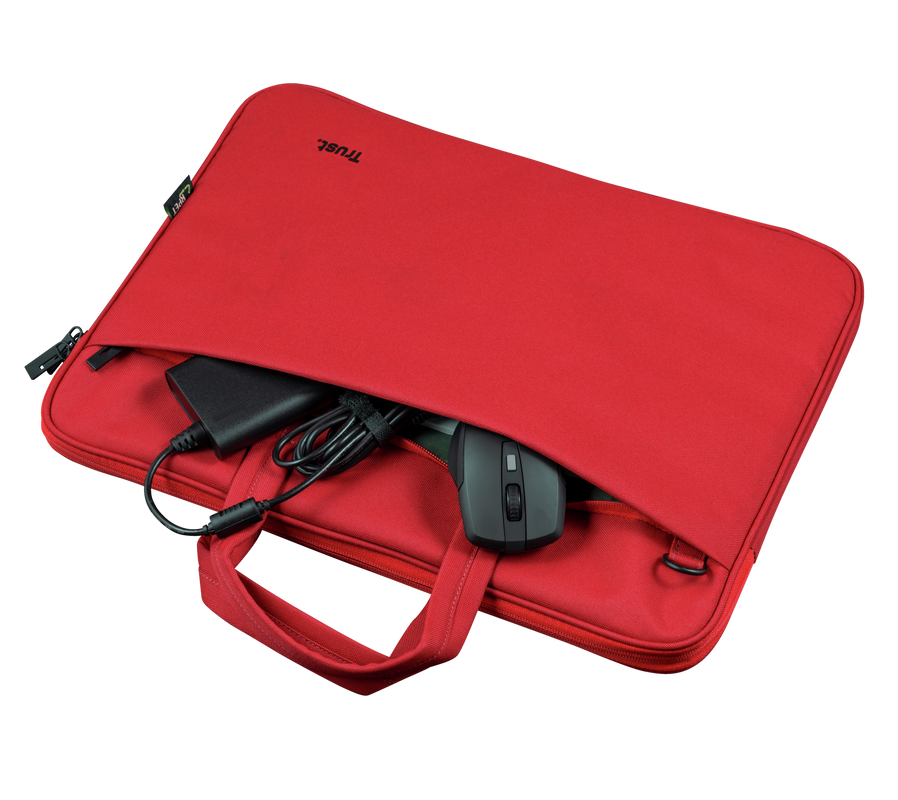 Bologna Slim Laptop Bag 16 inch Eco - red-Extra