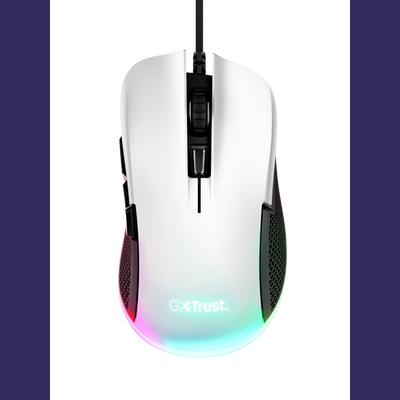 GXT 922W YBAR Gaming Mouse - white-Top