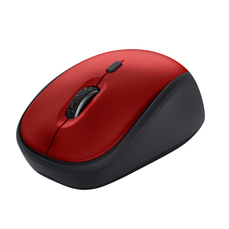 Yvi+ Silent Wireless Mouse Eco - red-Visual