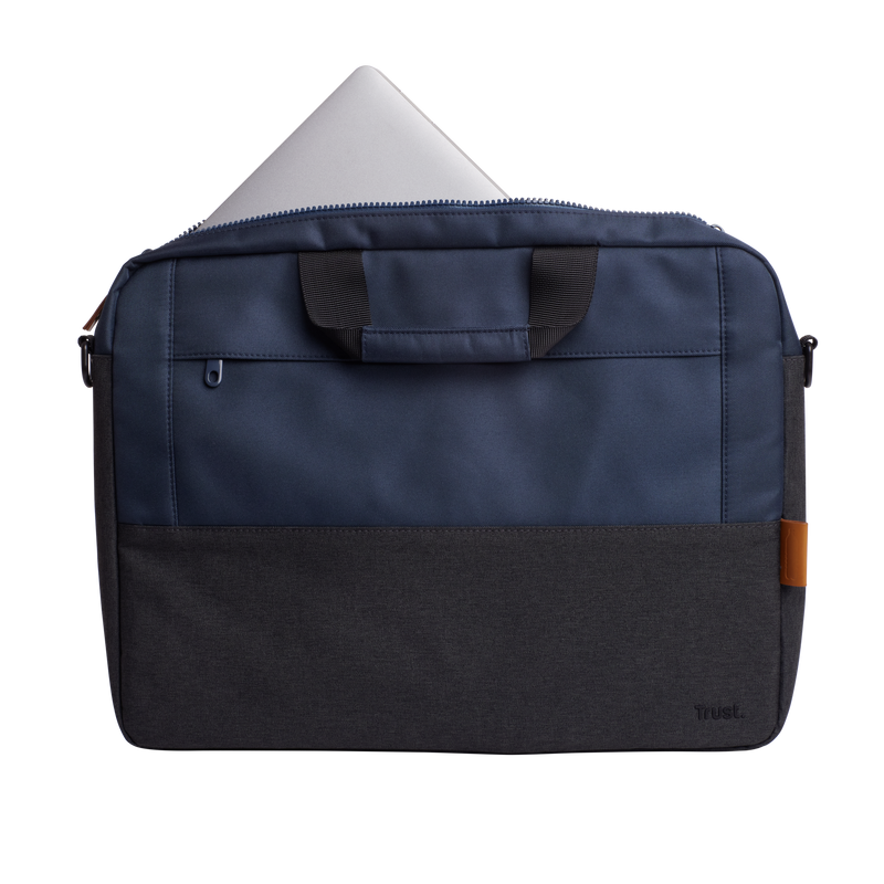 Lisboa 16" laptop carry bag  -  Blue  -Front