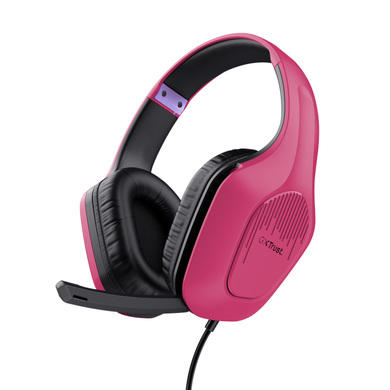 GXT 415P Zirox Gaming headset - Pink-Visual