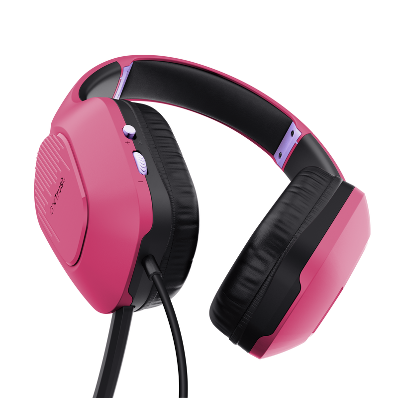 GXT 415P Zirox Gaming headset - Pink-Visual