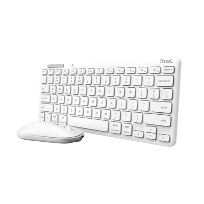 Lyra Wireless Keyboard & Mouse Set - white-Visual