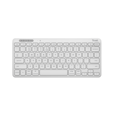 Lyra Compact Wireless Keyboard - White-Top