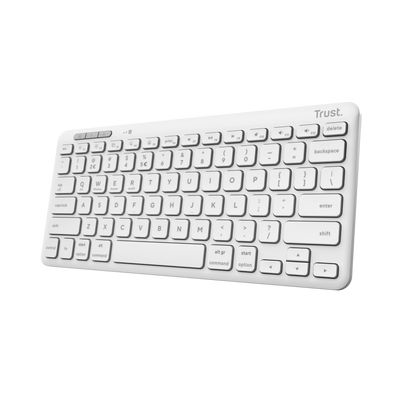 Lyra Compact Wireless Keyboard - White-Visual