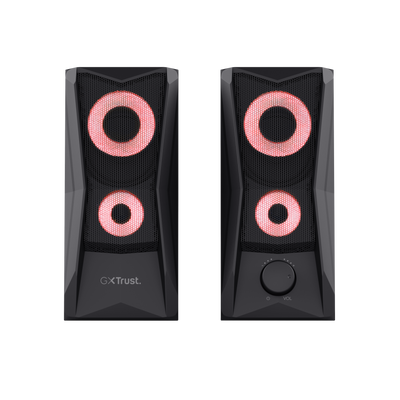 GXT 606B Javv RGB-Illuminated 2.0 Speaker Set Black-Front