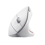 Verto Ergonomic Wireless Mouse - White-Front