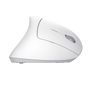 Verto Ergonomic Wireless Mouse - White-Side