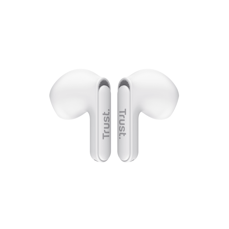 Yavi Bluetooth ENC Earphones - White-Top