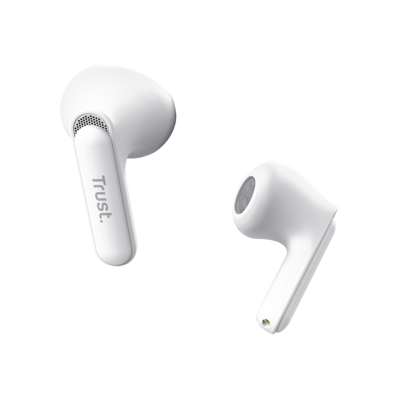 Yavi Bluetooth ENC Earphones - White-Visual