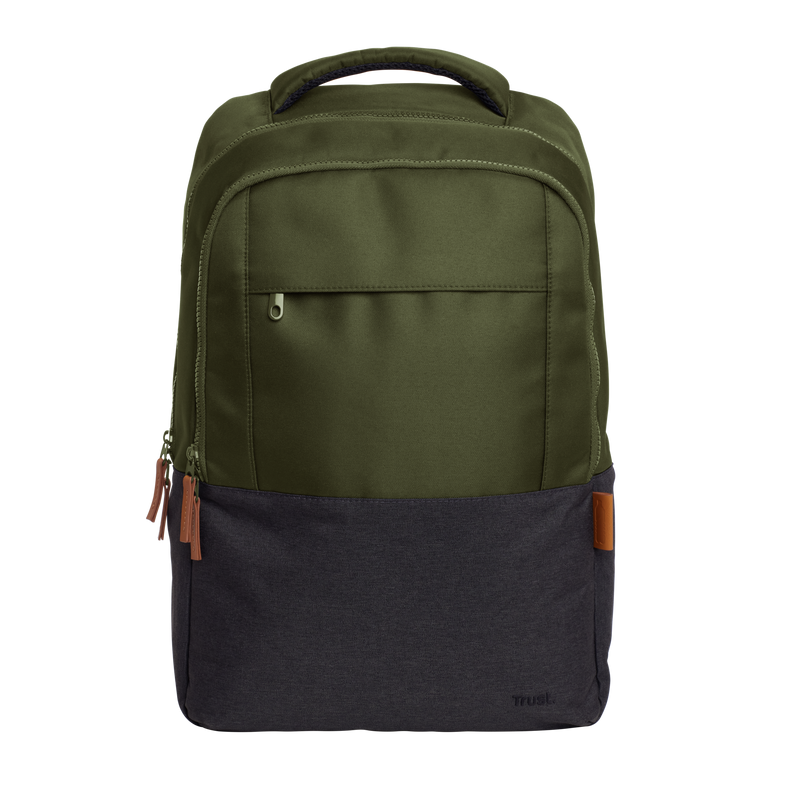 Lisboa 16" Laptop Backpack - Green-Front