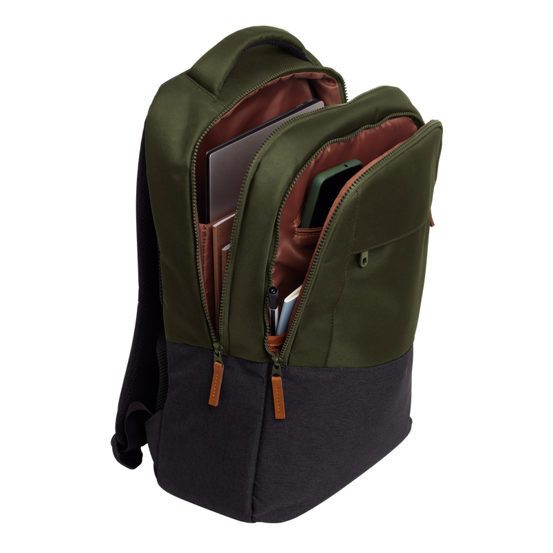 Lisboa 16" Laptop Backpack - Green-Visual