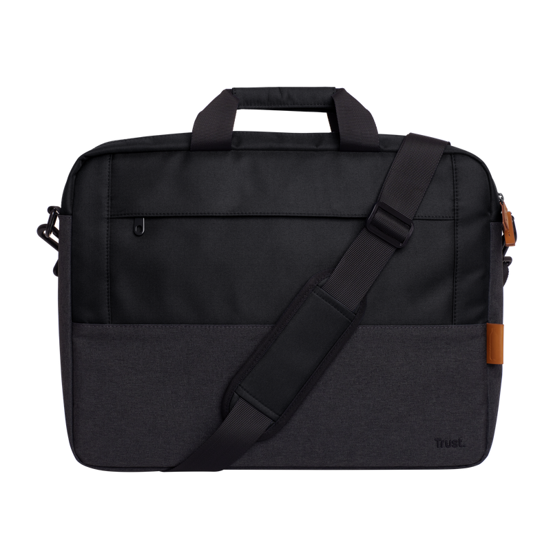 Lisboa 16" laptop carry bag - Black-Front