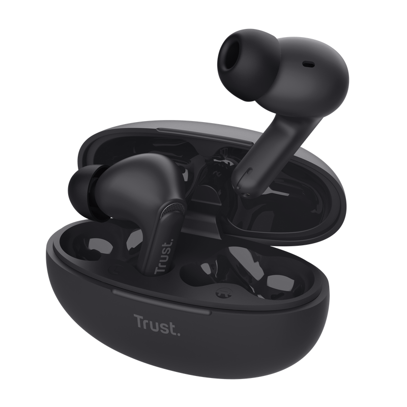 Yavi Bluetooth ENC Earbuds - Black-Visual