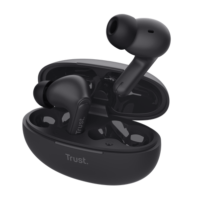 Yavi Bluetooth ENC Earbuds - Black-Visual