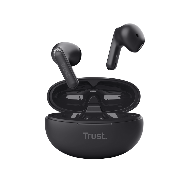 Yavi Bluetooth ENC Earphones - Black-Front