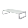 Monta Tempered glass monitor stand - White-Visual