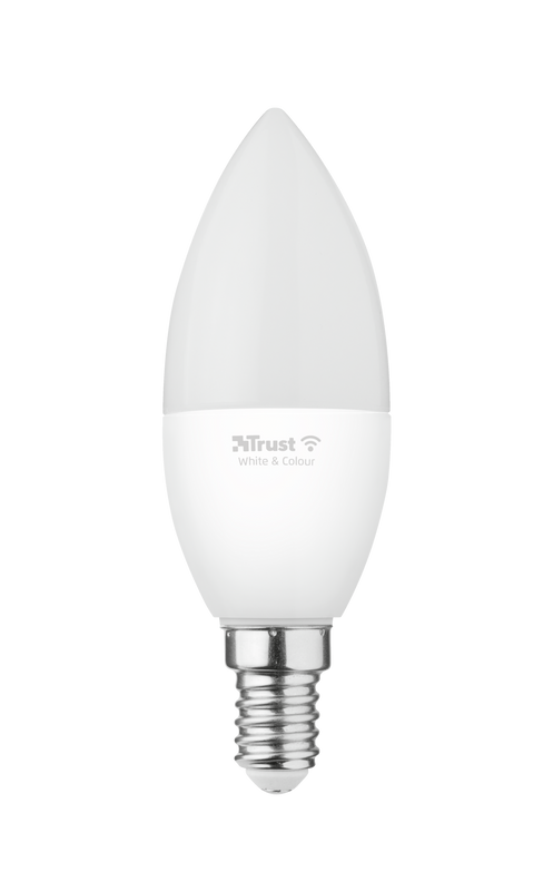 Smart WIFI LED Candle White & Colour E14-Front