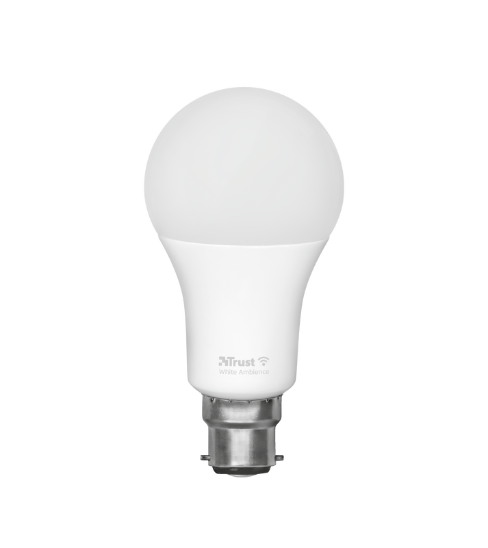 Smart WIFI LED Bulb White Ambience B22-Front